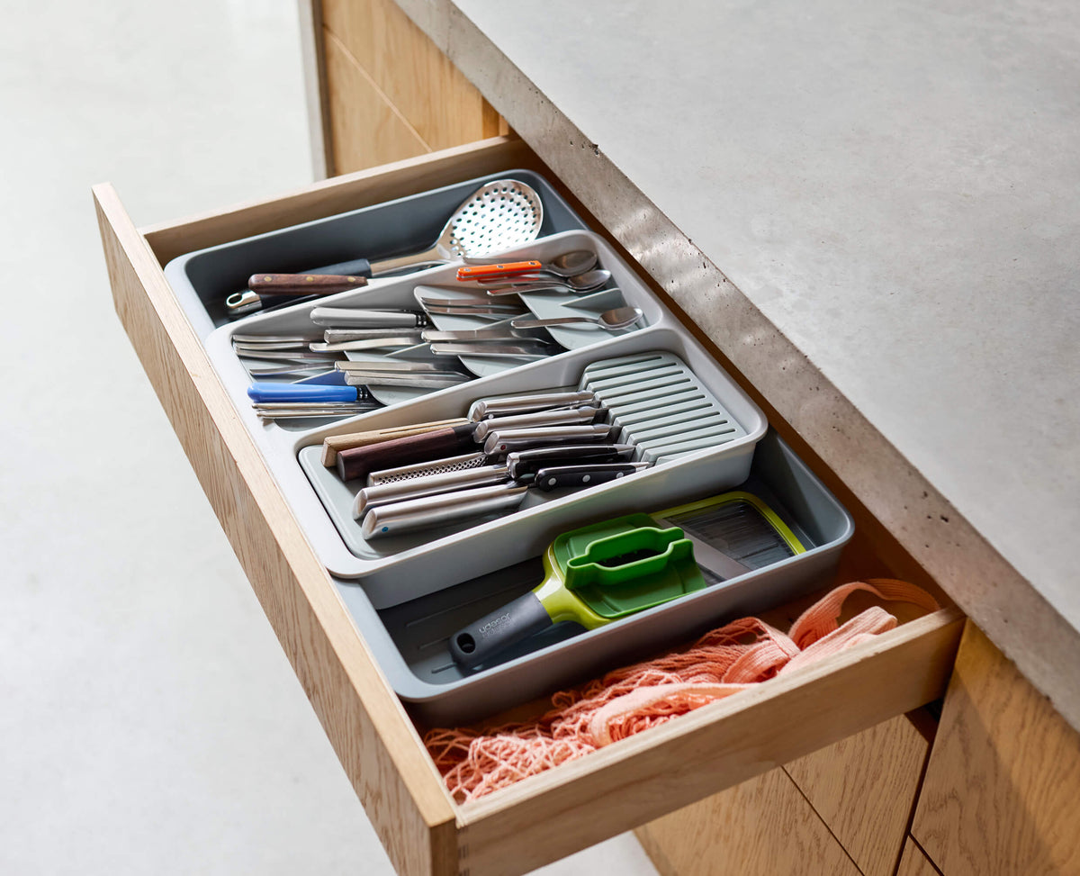 Joseph Joseph DrawerStore™ Expanding Tiered Cutlery, Utensil, Gadget & Knife Organizer