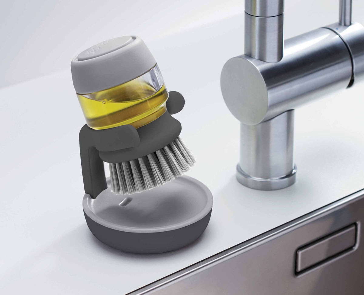 Joseph Joseph Palm Scrub™ Grey Washing-up Brush
