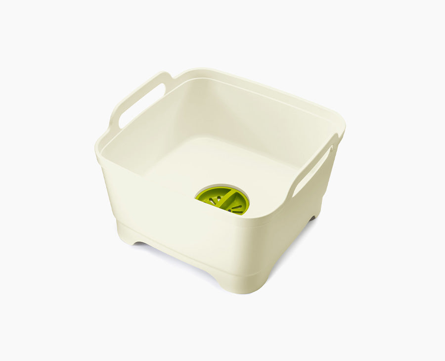 Wash&Drain™ White Green Washing-up Bowl