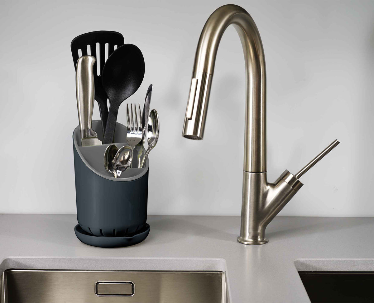 Joseph Joseph Dock™ Grey Cutlery Drainer