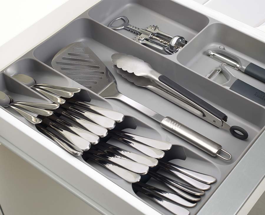 Joseph Joseph DrawerStore™ White Cutlery, Utensil & Gadget Organiser