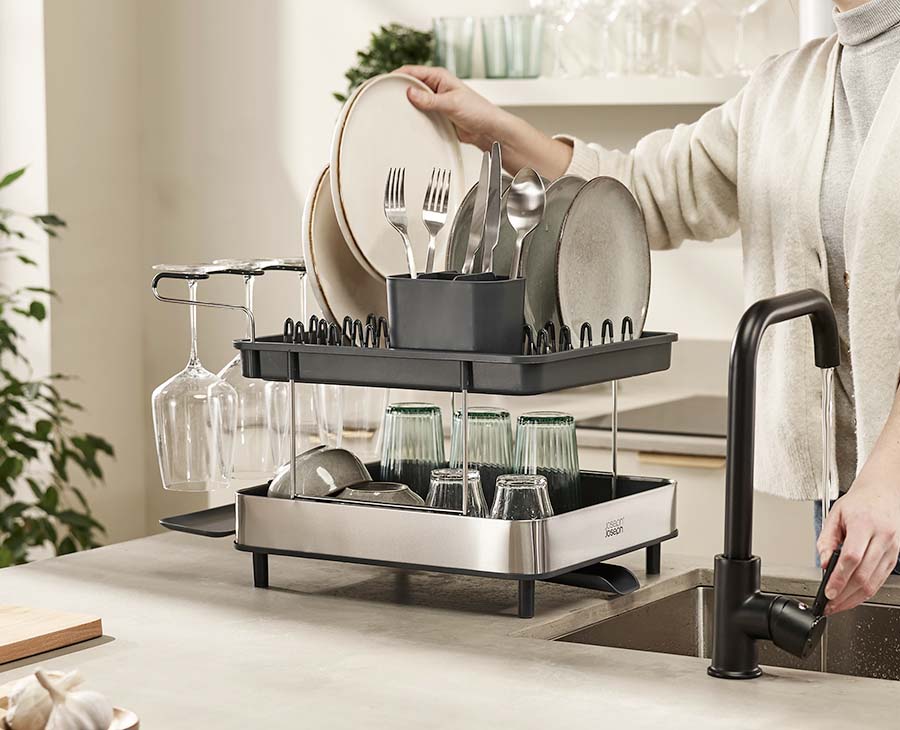 Joseph Joseph Excel™ Stainless-steel 2-Tier Dish Rack