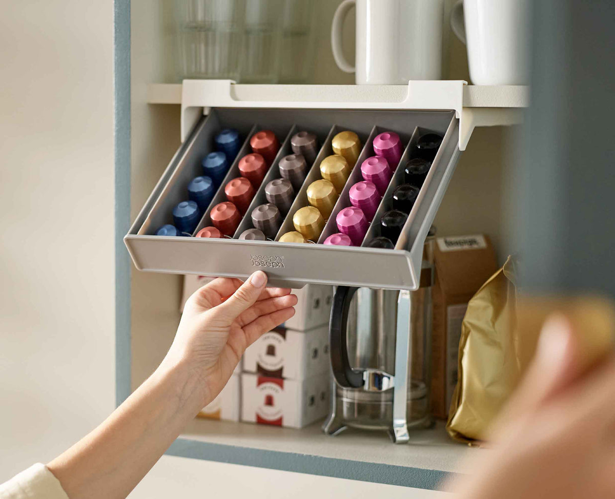 Joseph Joseph CupboardStore™ Gray Under-shelf Coffee Pod Drawer