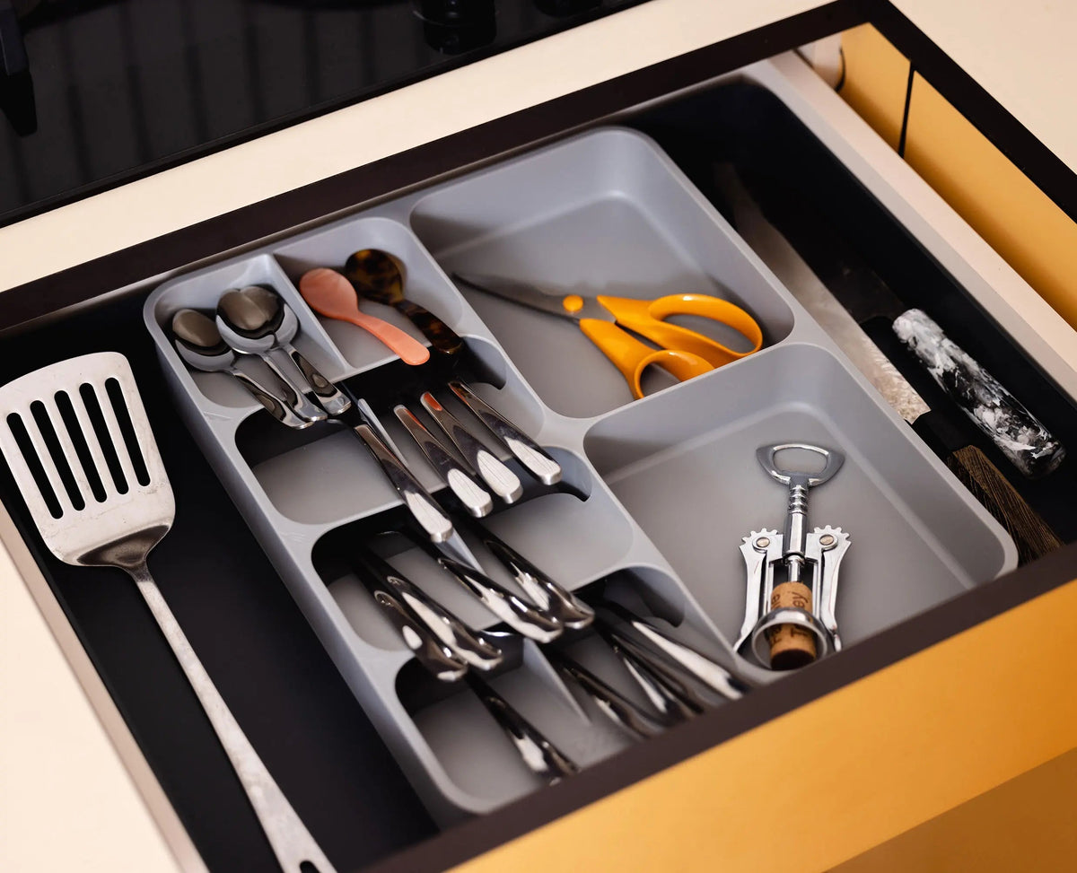 Joseph Joseph DrawerStore™ Grey Expanding Cutlery, Utensil & Gadgets Organiser