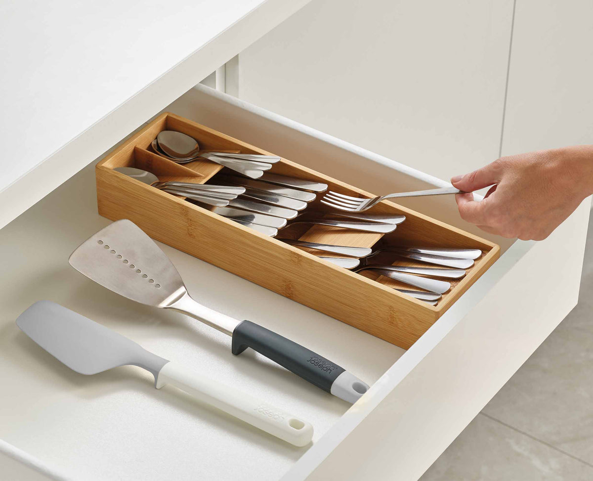 Joseph Joseph DrawerStore™ Bamboo Compact Cutlery Organiser