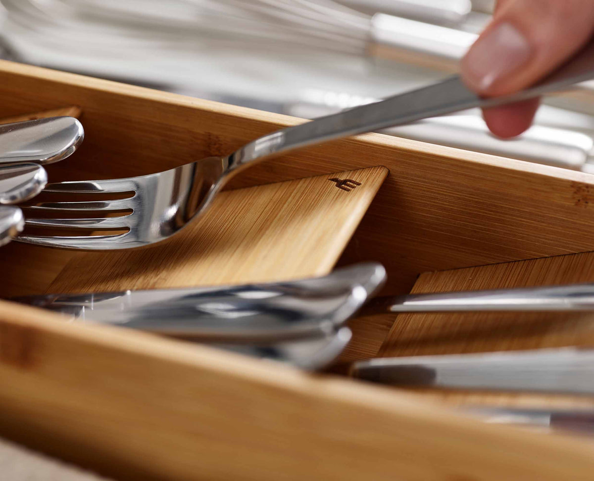 Joseph Joseph DrawerStore™ Bamboo Compact Cutlery Organizer
