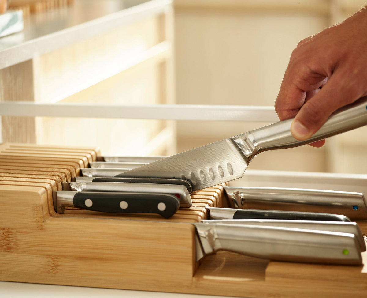 Joseph Joseph 2-piece DrawerStore™ Bamboo Large Cutlery & Knife Organizer Set