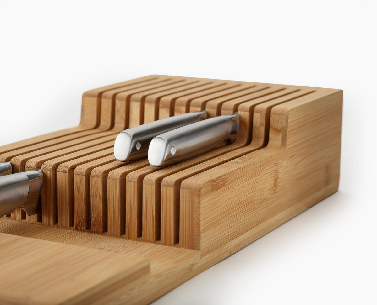 Joseph Joseph 2-piece DrawerStore™ Bamboo Large Cutlery & Knife Organizer Set
