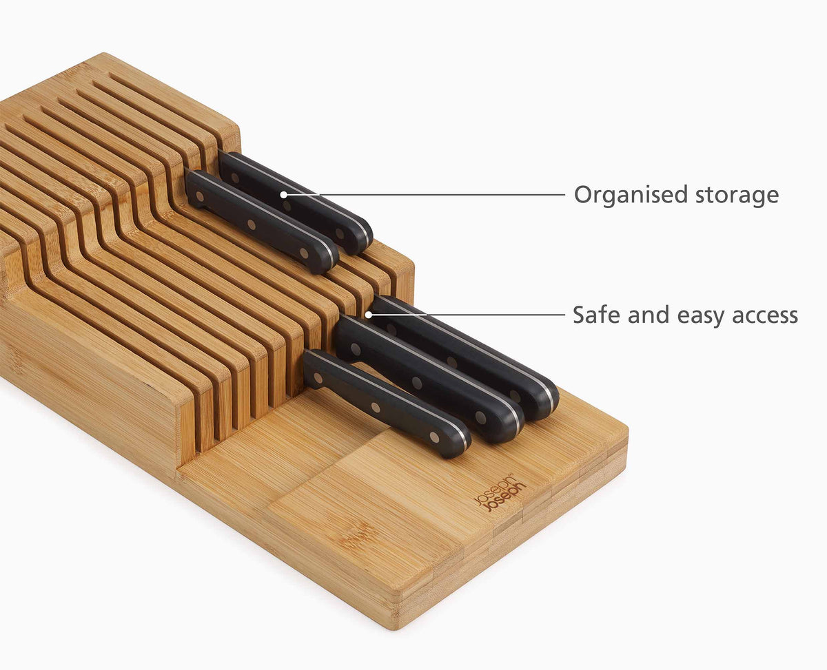 Joseph Joseph DrawerStore™ Bamboo Large 2-tier Knife Organiser