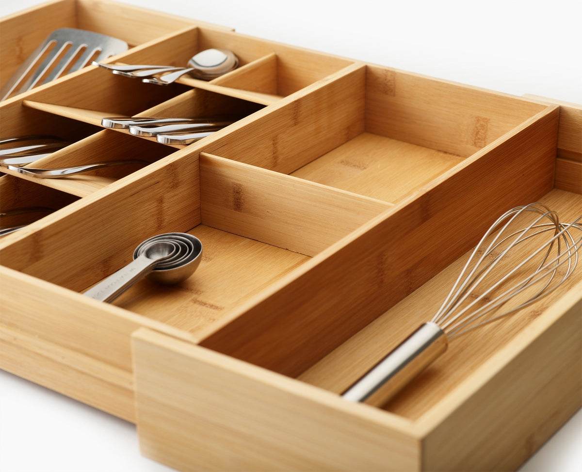 Joseph Joseph DrawerStore™ Bamboo Expanding Cutlery, Utensil & Gadgets Organiser