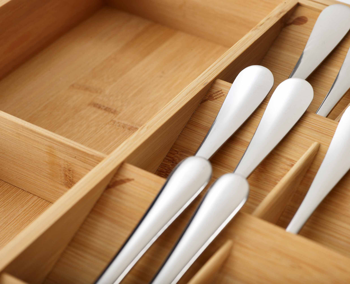 Joseph Joseph DrawerStore™ Bamboo Expanding Cutlery, Utensil & Gadgets Organiser