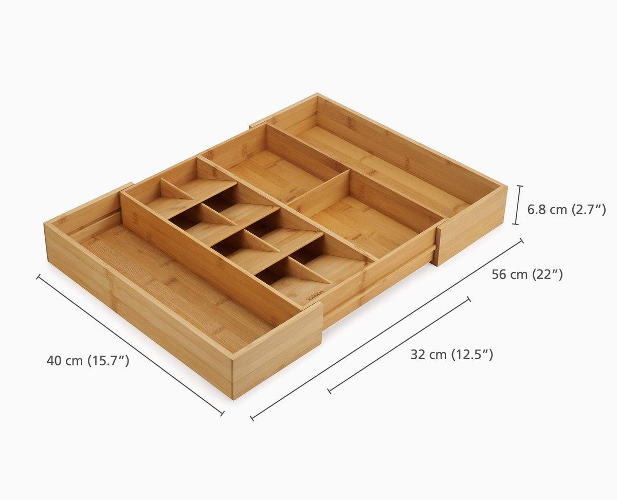 Joseph Joseph DrawerStore™ Bamboo Expanding Cutlery, Utensil & Gadgets Organizer