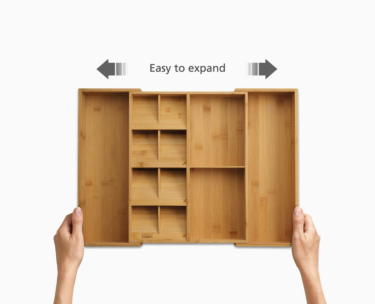 Joseph Joseph DrawerStore™ Bamboo Expanding Cutlery, Utensil & Gadgets Organiser
