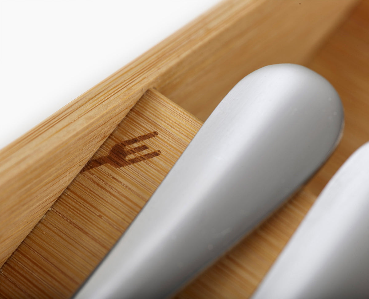 Joseph Joseph 2-piece DrawerStore™ Bamboo Large Cutlery & Knife Organizer Set