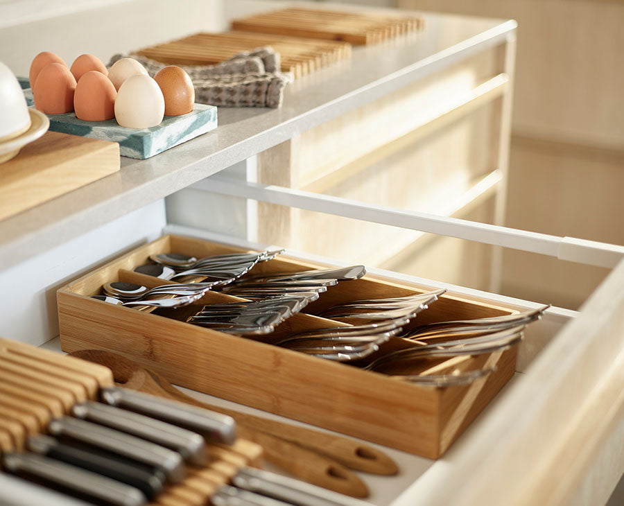 Joseph Joseph DrawerStore™ Bamboo Large Cutlery Organizer