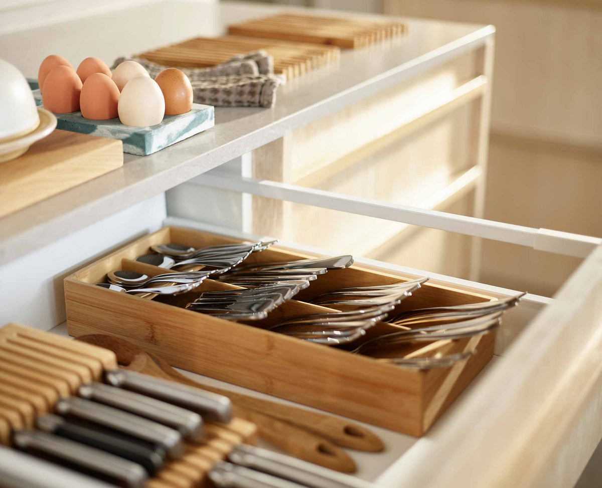 Joseph Joseph DrawerStore™ Bamboo Large Cutlery Organizer