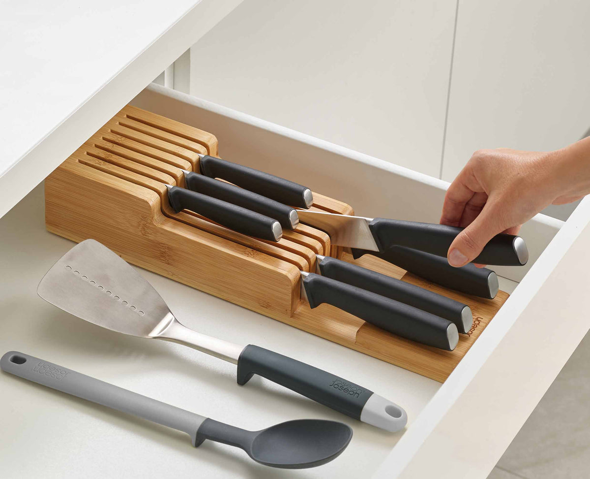 Joseph Joseph DrawerStore™ Bamboo Compact Knife Organiser