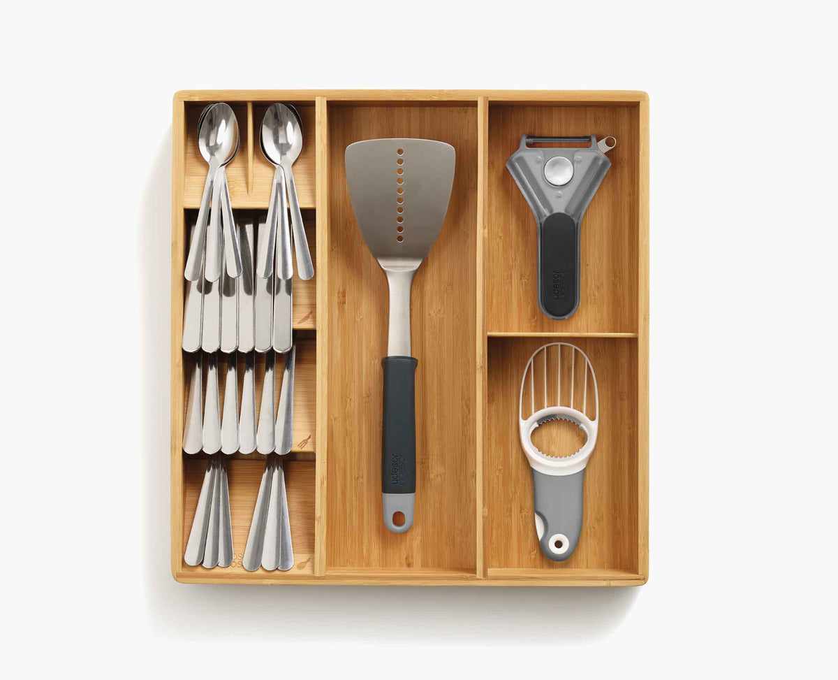 Joseph Joseph DrawerStore™ Bamboo Cutlery, Utensil & Gadget Organizer