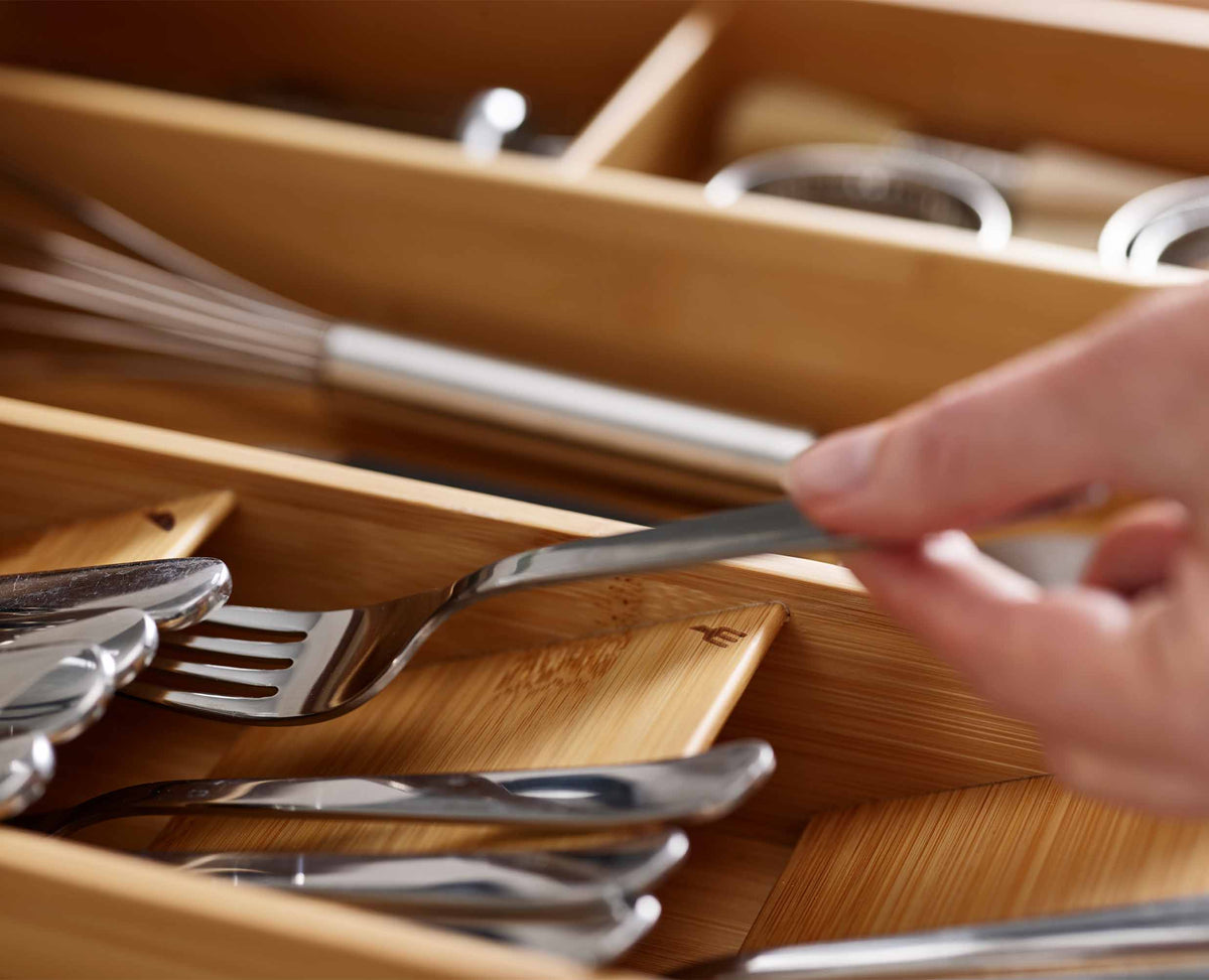 Joseph Joseph DrawerStore™ Bamboo Cutlery, Utensil & Gadget Organizer
