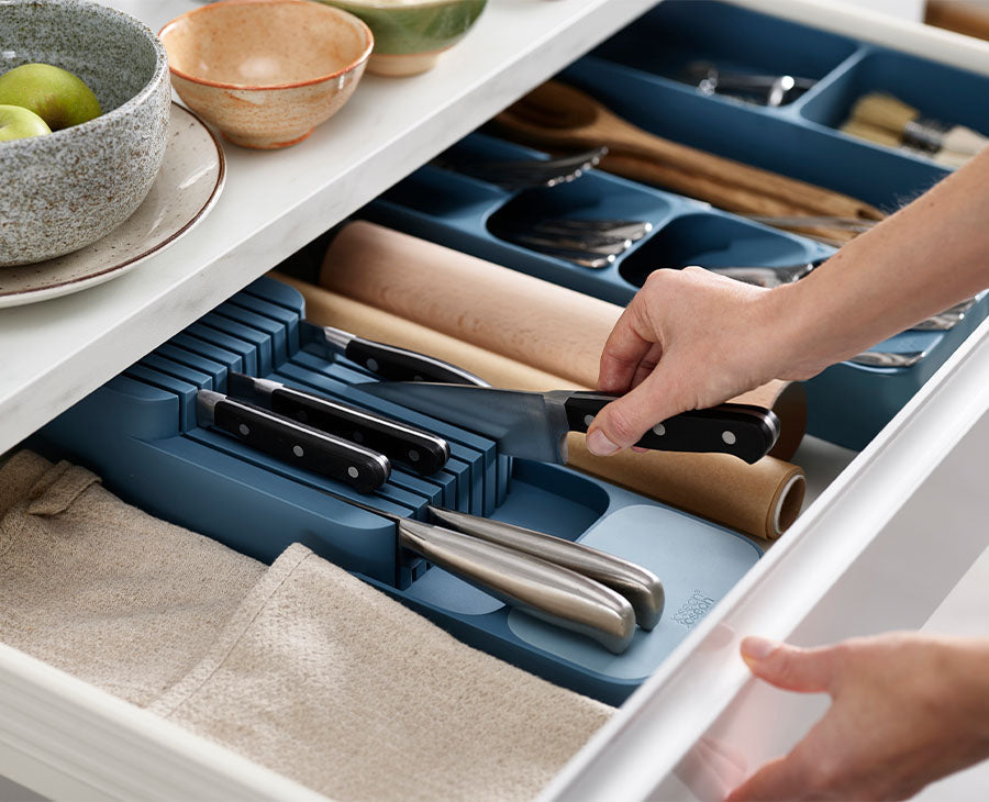 Joseph Joseph DrawerStore™ Blue Compact Knife Organiser - Editions