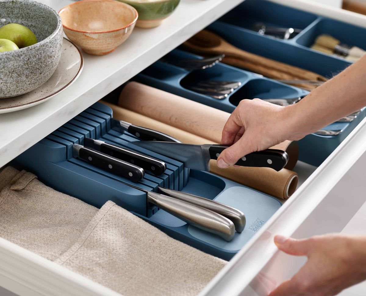 Joseph Joseph DrawerStore™ Blue Compact Knife Organiser - Editions
