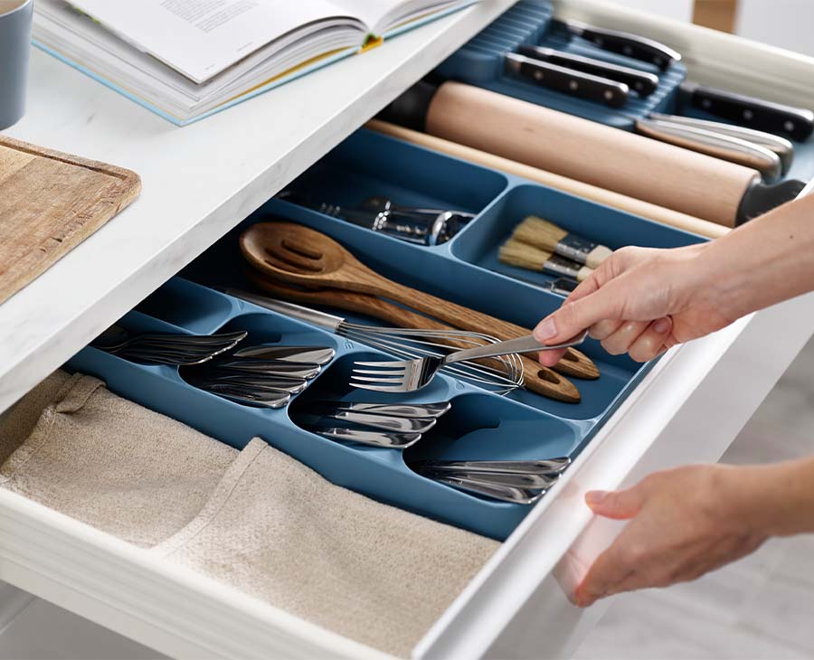 Joseph Joseph DrawerStore™ Blue Cutlery, Utensil & Gadget Organiser - Editions