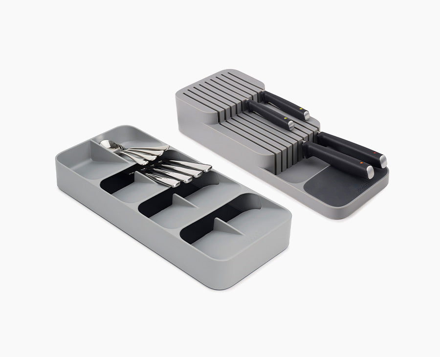 Joseph Joseph 2-piece Grey Drawer Organisation Set