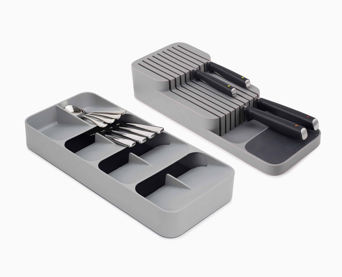 Joseph Joseph 2-piece Grey Drawer Organisation Set