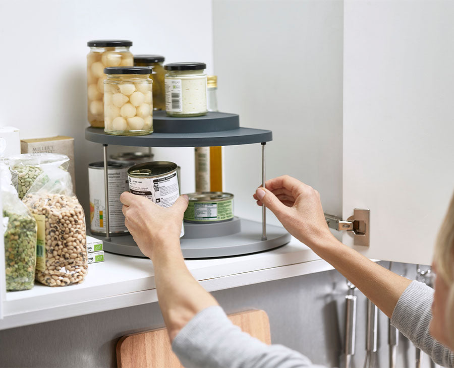Joseph Joseph CupboardStore™ 2-tier Gray Rotating Organizer