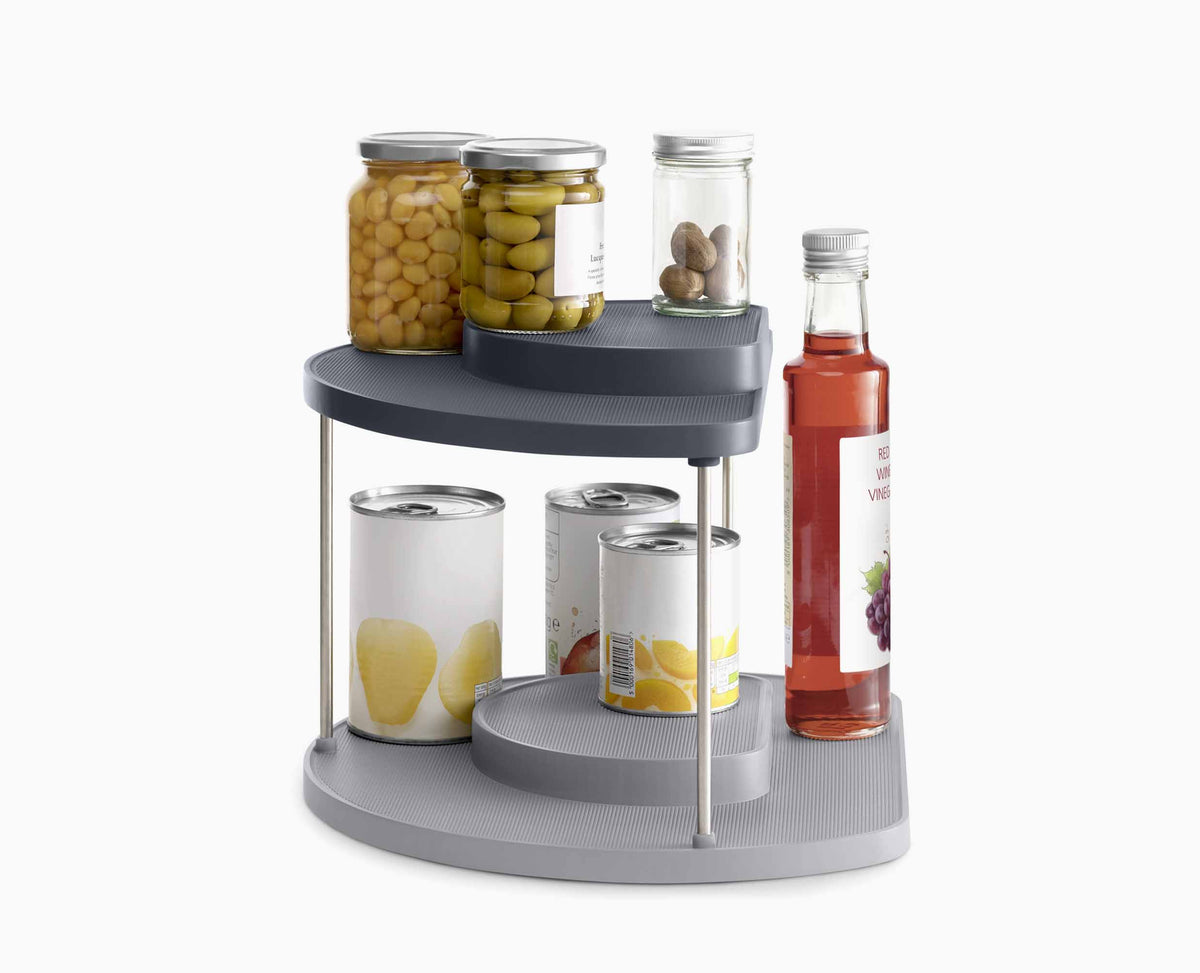 Joseph Joseph CupboardStore™ 2-tier Gray Rotating Organizer