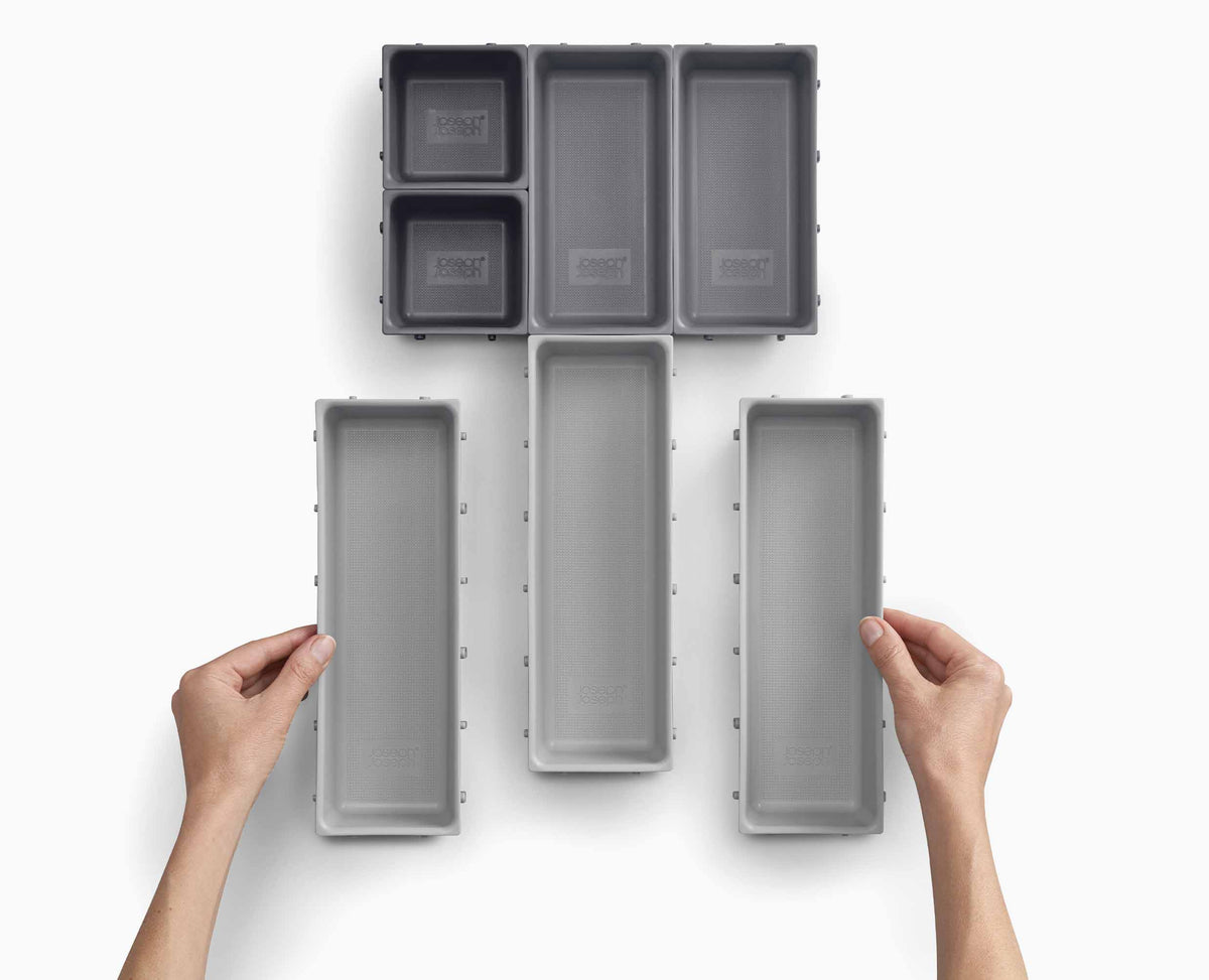 Joseph Joseph Blox™ 7-piece Grey Drawer Organiser Set