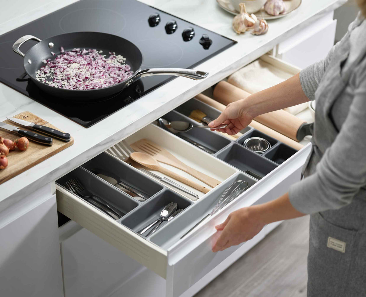 Joseph Joseph Blox™ 10-piece Grey Drawer Organiser Set
