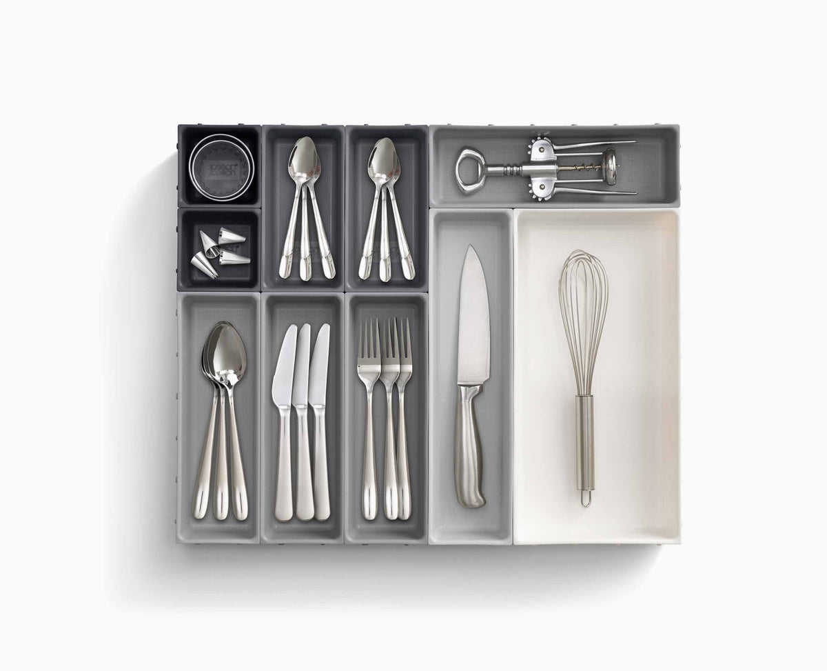 Joseph Joseph Blox™ 10-piece Grey Drawer Organiser Set