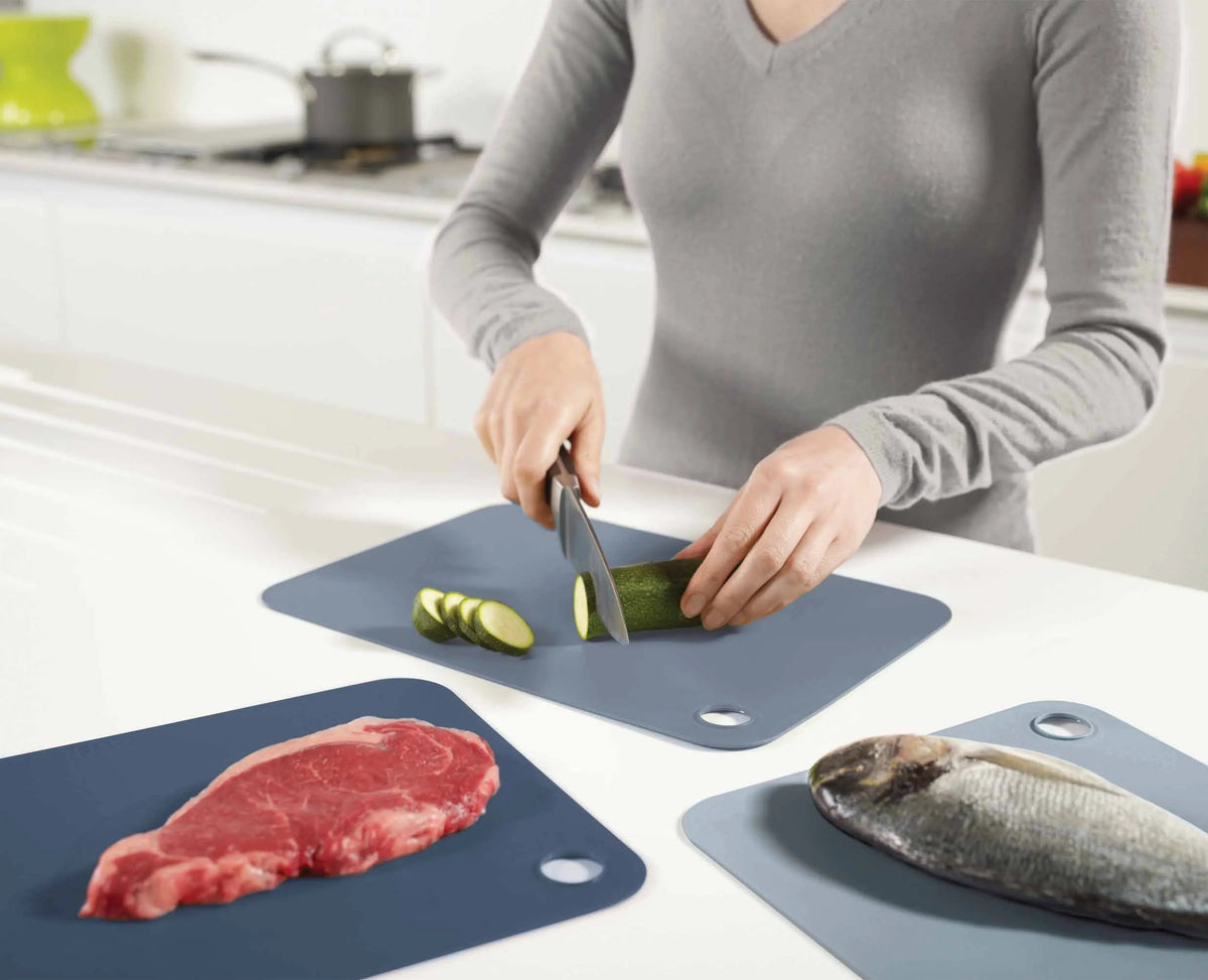 Joseph Joseph Pop™ 3-piece Blue Chopping Mat Set