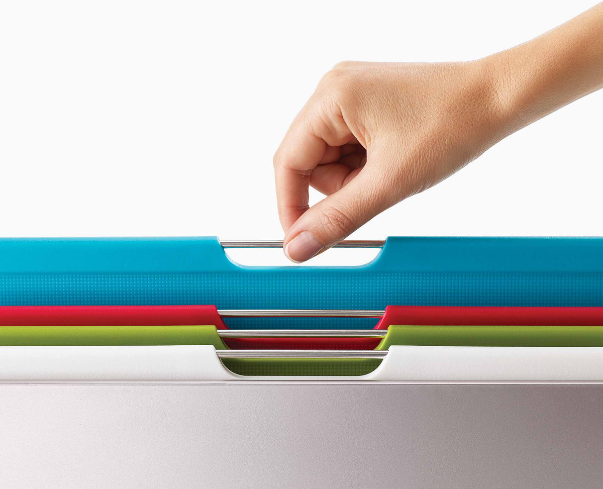 Joseph Joseph Folio™ 4-piece Multicolour Chopping Board Set With Chef's Knife