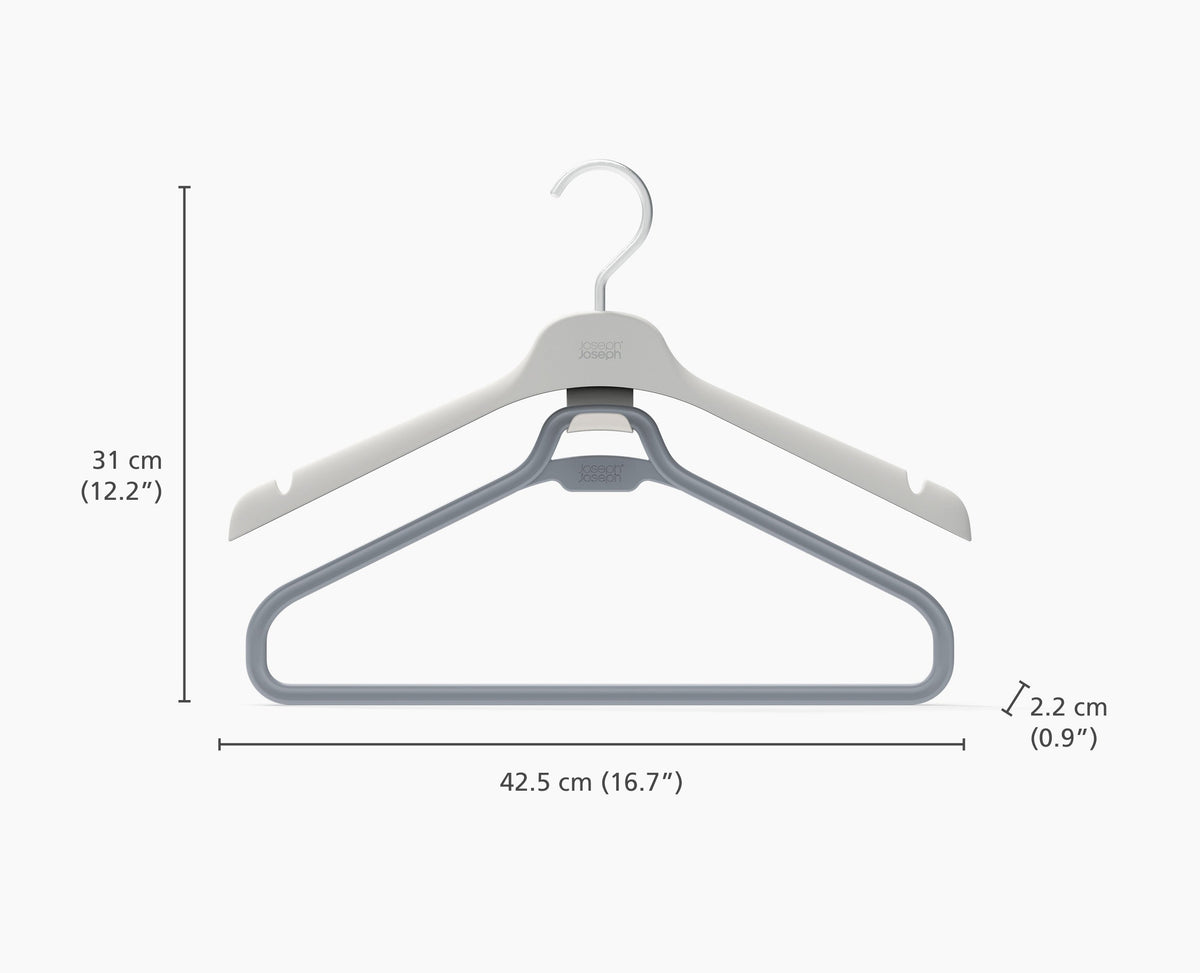 Joseph Joseph Orderly™ Set Of 2 Ecru Long Garment Hangers