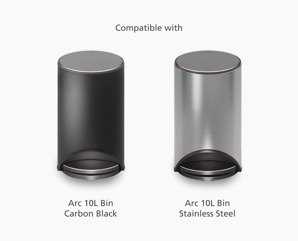Joseph Joseph IW9 10L Custom-fit Recycled Gray Trash Bags