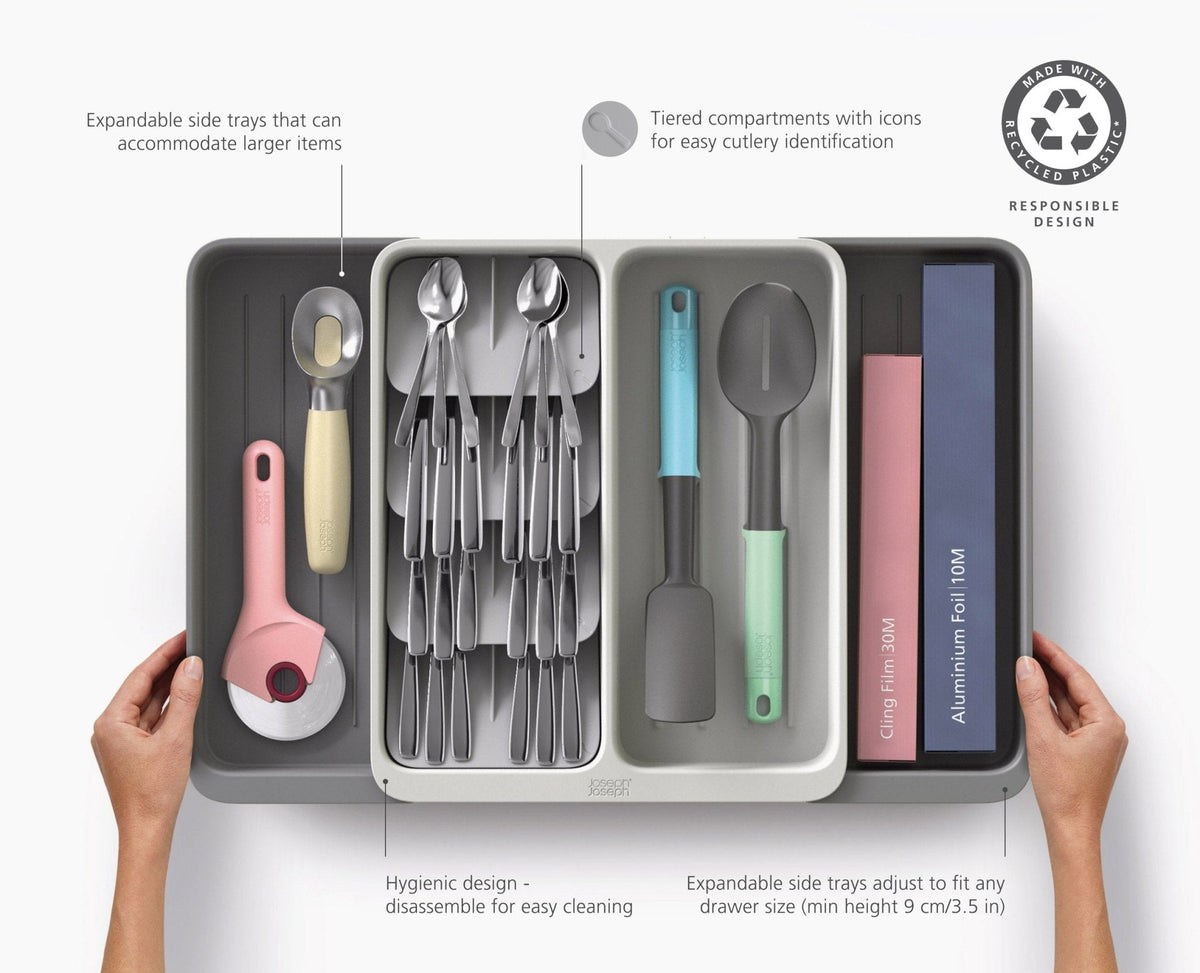 Joseph Joseph DrawerStore™ Expanding Tiered Cutlery, Utensil & Gadget Organizer