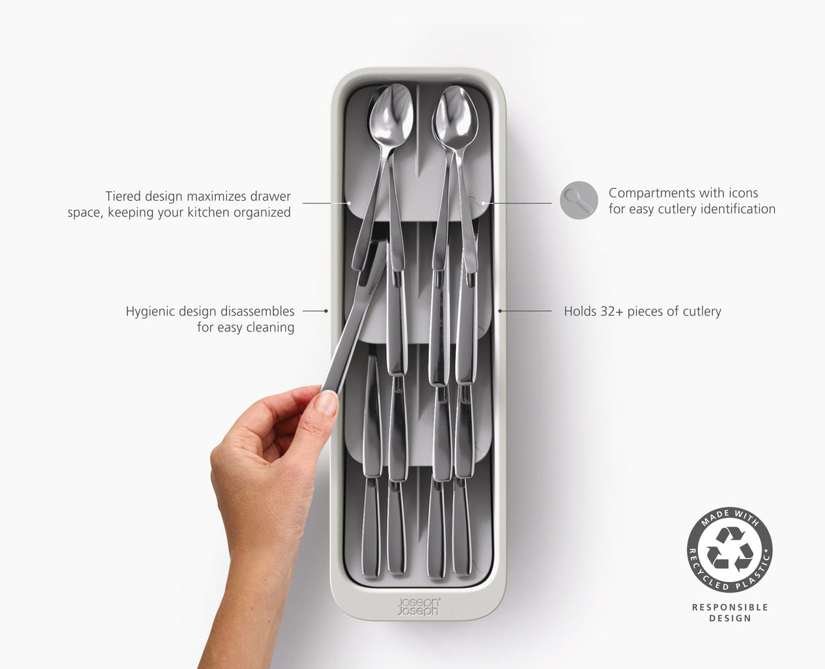 Joseph Joseph DrawerStore™ Compact Tiered Cutlery Organizer