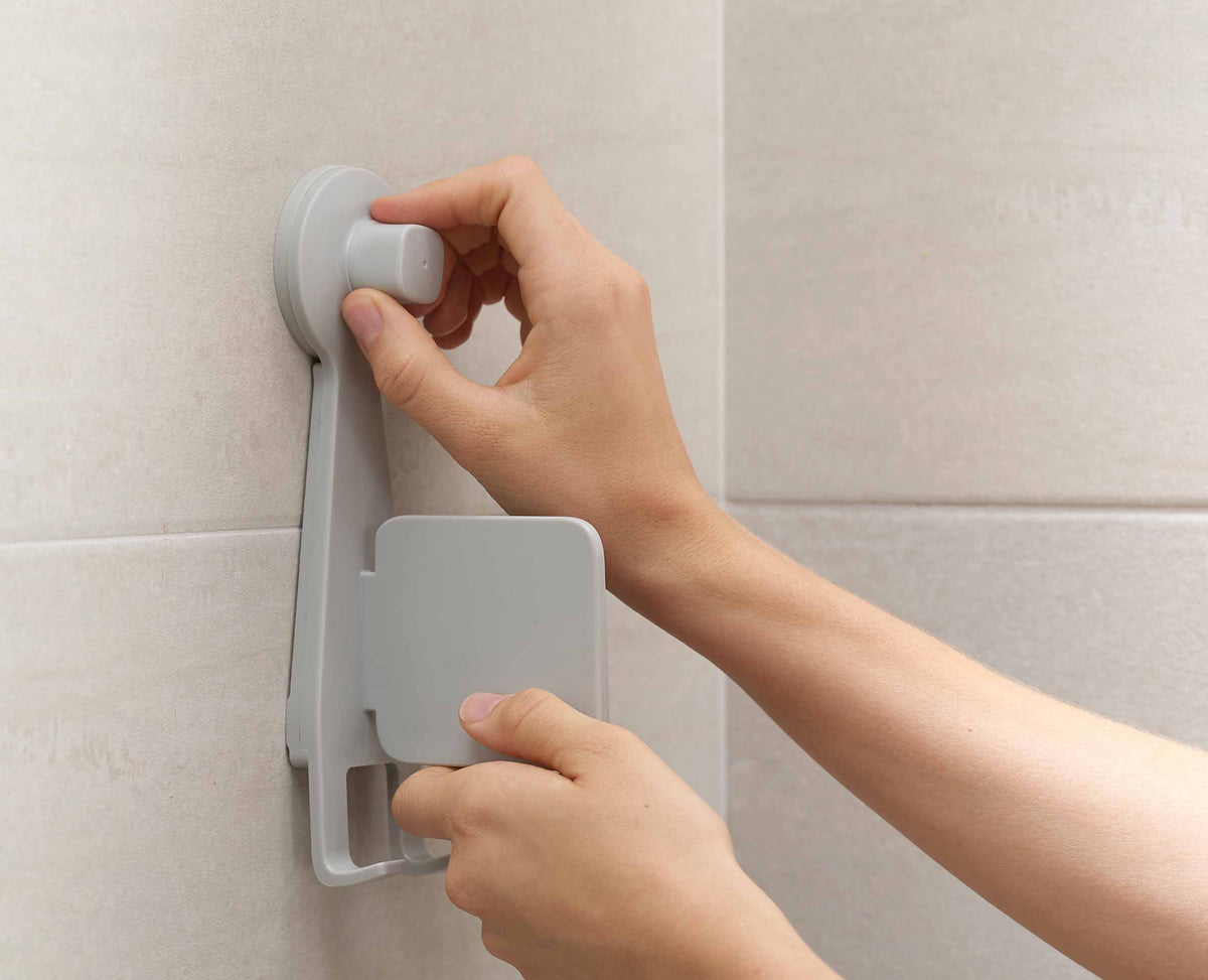 Joseph Joseph EasyStore™ White Shower Shelf With Adjustable Mirror
