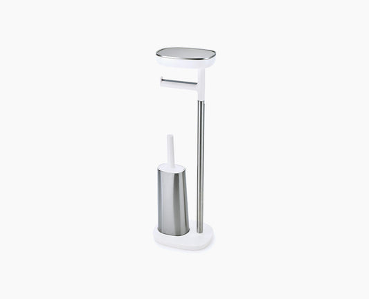 Joseph Joseph EasyStore™ Plus Stainless-steel Toilet Roll Holder With Toilet Brush