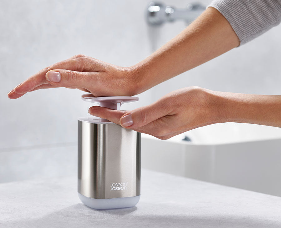Joseph Joseph Presto™ Stainless-steel Hygienic Soap Dispenser