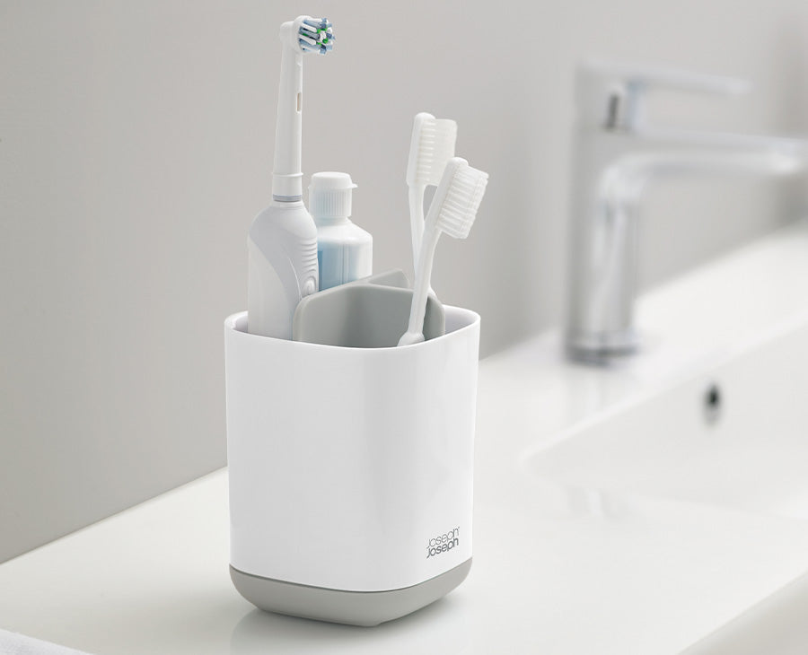 Joseph Joseph EasyStore™ Light Grey Toothbrush Holder