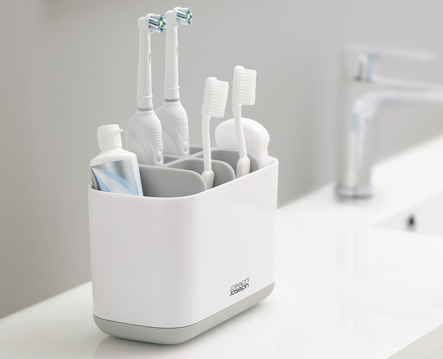 Joseph Joseph EasyStore™ Large Light Grey Toothbrush Holder