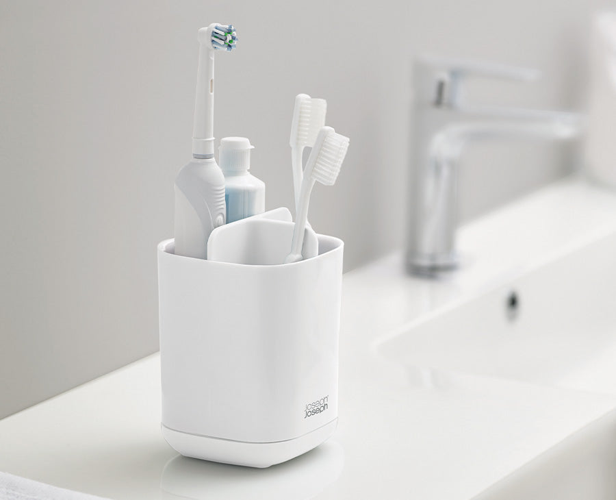 Joseph Joseph EasyStore™ White Toothbrush Holder