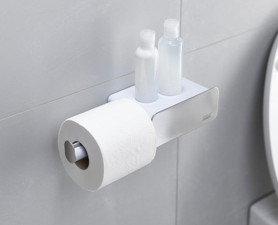 Joseph Joseph EasyStore™ Stainless-steel Toilet Roll Holder With Drawer