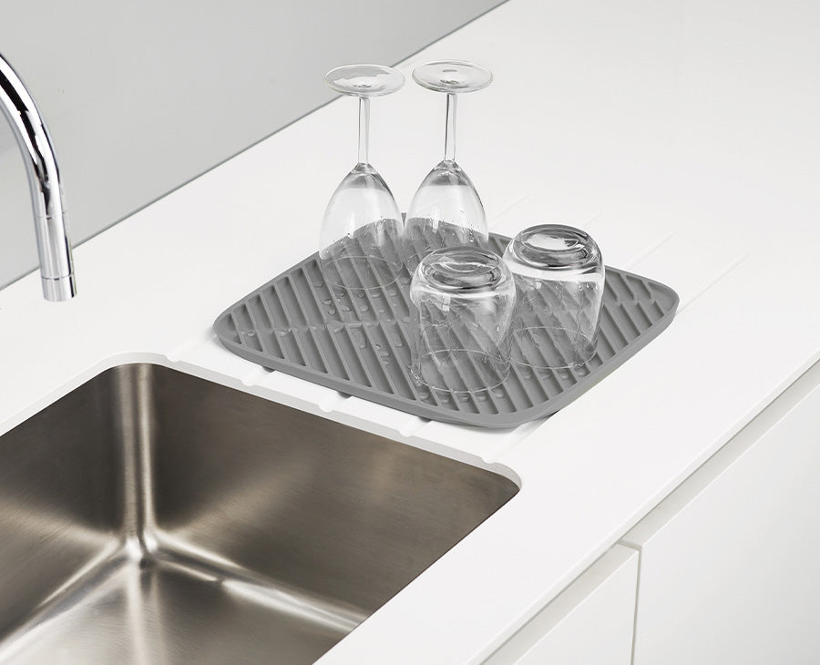 Joseph Joseph Flume™ Light Blue Dish Draining Mat