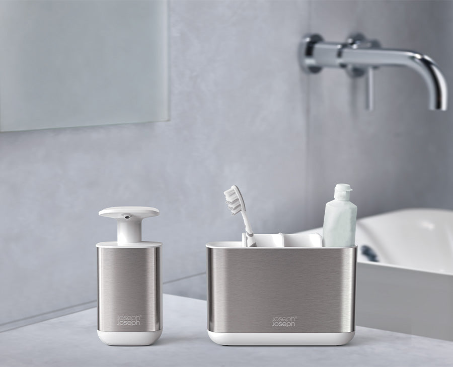 Joseph Joseph 2-piece Stainless-steel Bathroom Sink Set