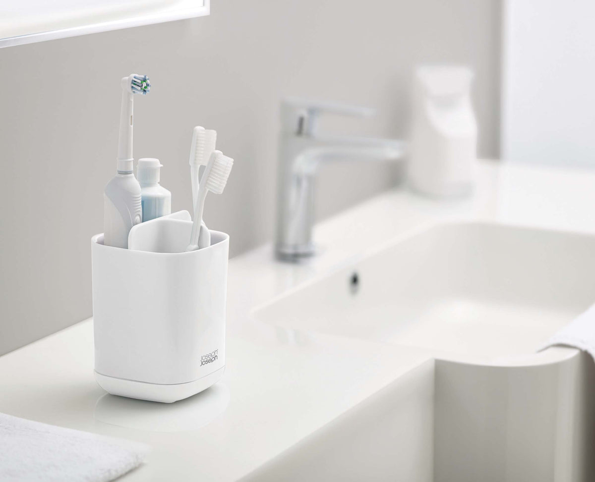 Joseph Joseph EasyStore™ White Toothbrush Holder