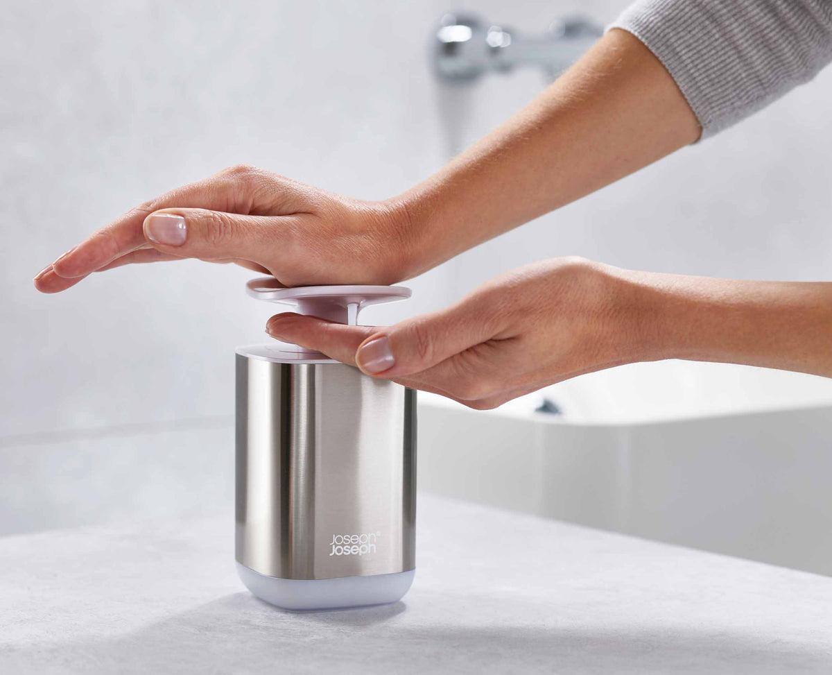 Joseph Joseph Presto™ Stainless-steel Hygienic Soap Dispenser